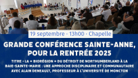 La Grande conférence Sainte-Anne, pour la rentrée 2025