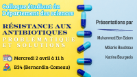 Colloque étudiant de la session d’Hiver du Département des sciences