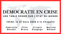 Démocratie en crise : une table ronde sur l’état du monde
