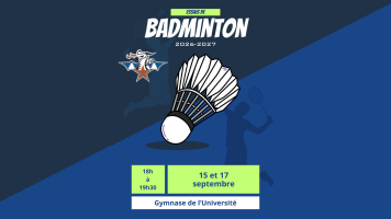 Essais de badminton
