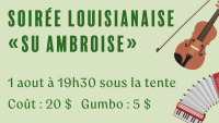 Soirée louisianaise « Su Ambroise »