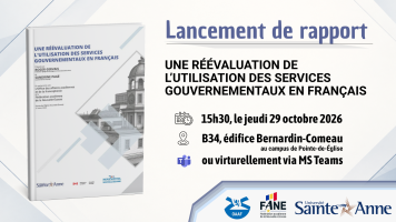 Lancement de rapport : Une r&eacute;&eacute;valuation de l&rsquo;utilisation des services gouvernementaux en fran&ccedil;ais