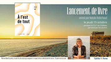 Lancement du livre &Agrave; l&rsquo;est de tout de Martine B&eacute;land