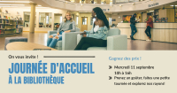Journée d'accueil à la bibliothèque