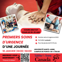Date limite d'inscription : Premiers soins d'urgence