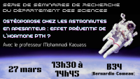 Séminaire de recherche du Département des sciences : Mohammadi Kaouass