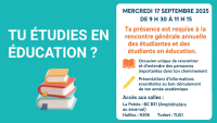 Rencontre générale annuelle des étudiantes et étudiants en éducation