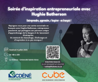 Soirée d'inspiration entrepreneuriale avec Hughie Batherson