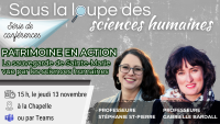 Sous la loupe des sciences humaines présente un conférence des professeures St-Pierre et Bardall