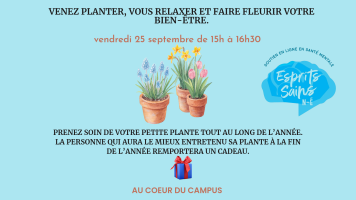 Atelier plantation des fleurs et bien-&ecirc;tre 