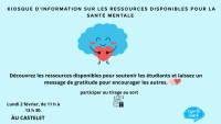 Kiosque d'information sur les ressource disponibles pour la sant&eacute; mentale