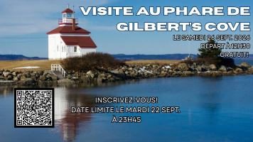 Visite guid&eacute;e du phare de Gilbert's Cove