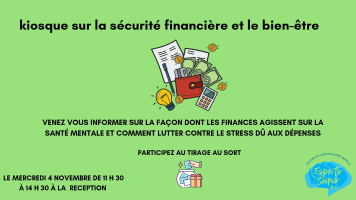 Kiosque sur la s&eacute;curit&eacute; financi&egrave;re et le bien-&ecirc;tre 