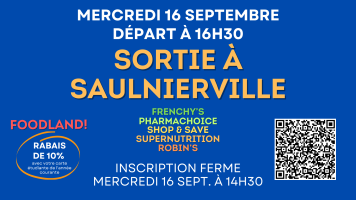 Sortie &agrave; Saulnierville