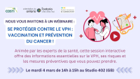 Wébinaire : Se protéger contre le VPH 